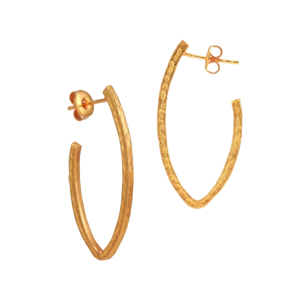 Earring made from brass, goldplated